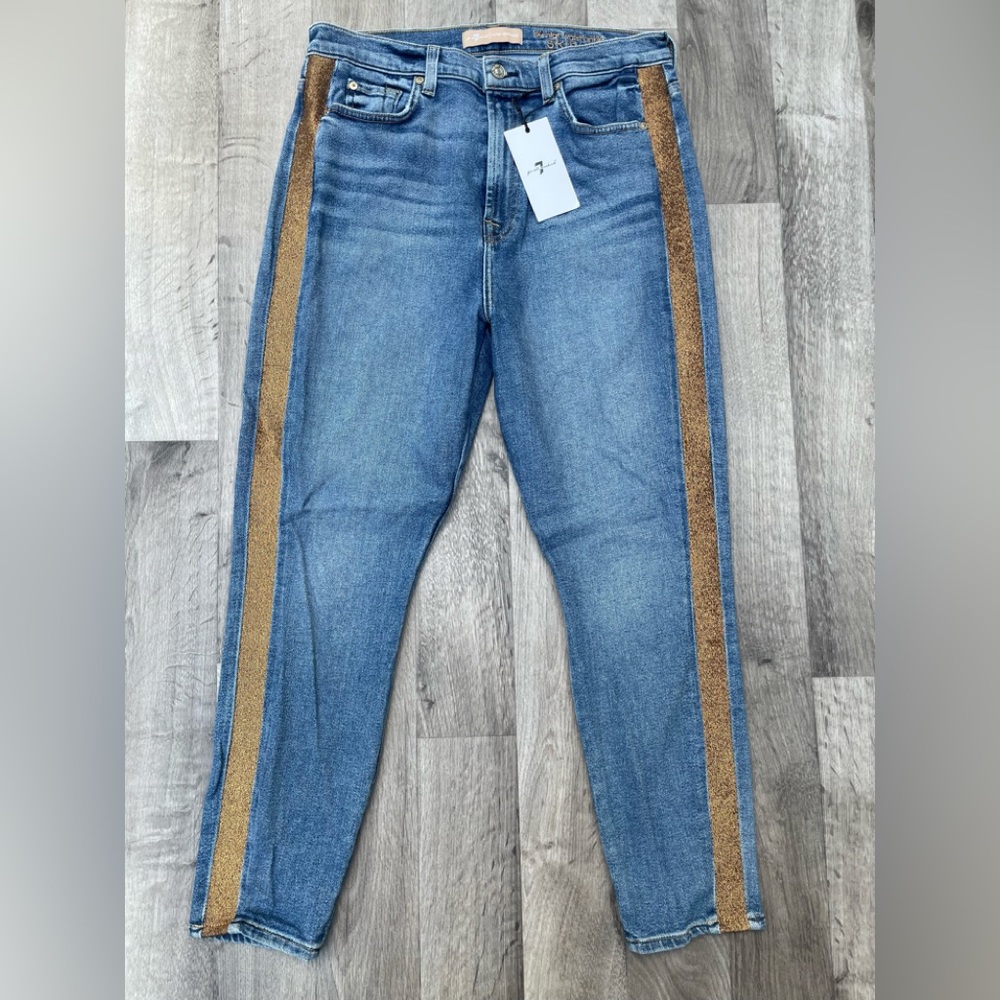 7 For All Mankind ladies 31 x 26 new Ankle Skinny Jeans
